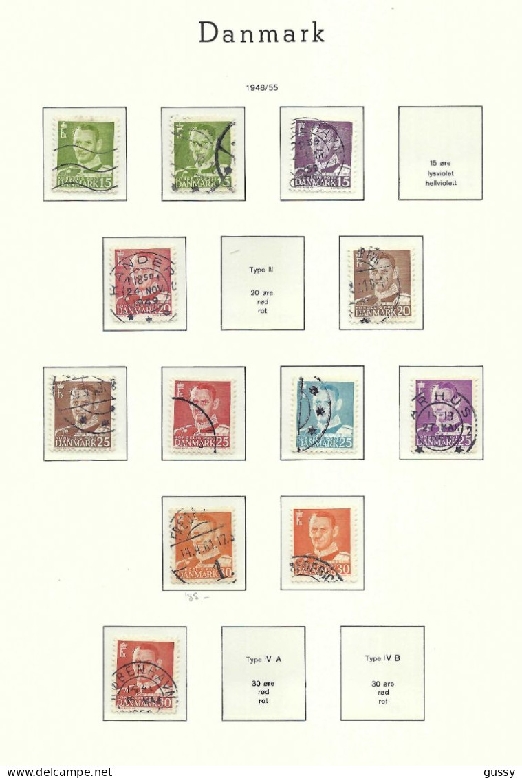DANEMARK Ca.1948-55: Lot D' Obl. - Used Stamps