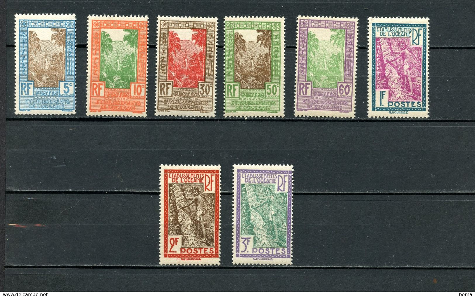 OCEANIE TAXE 10/17 LUXE NEUF SANS CHARNIERE - Timbres-taxe