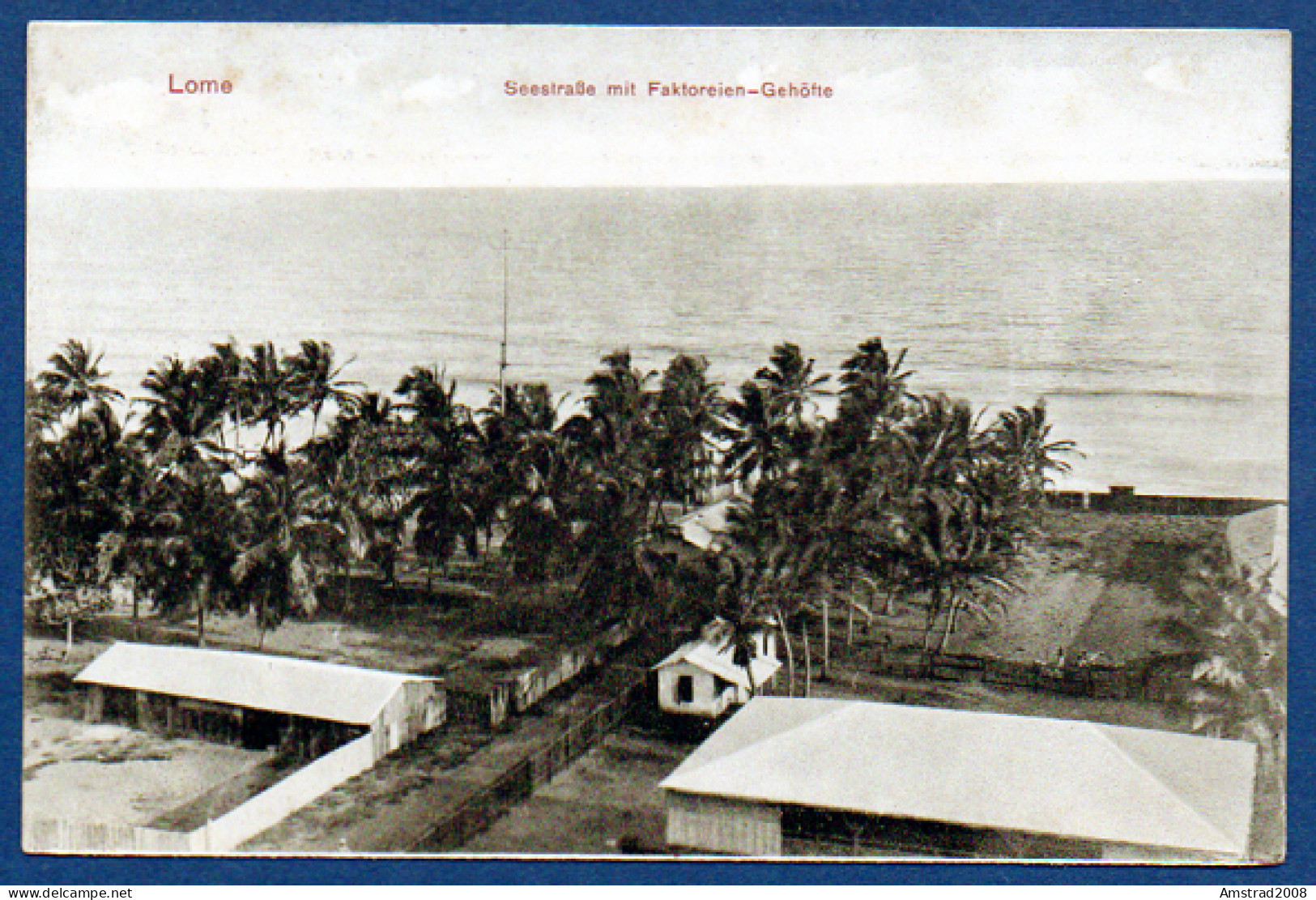 LOME - SEESTRASSE MIT FAKTOREIEN GEHÖFTE  - TOGO COLONIE - Togo