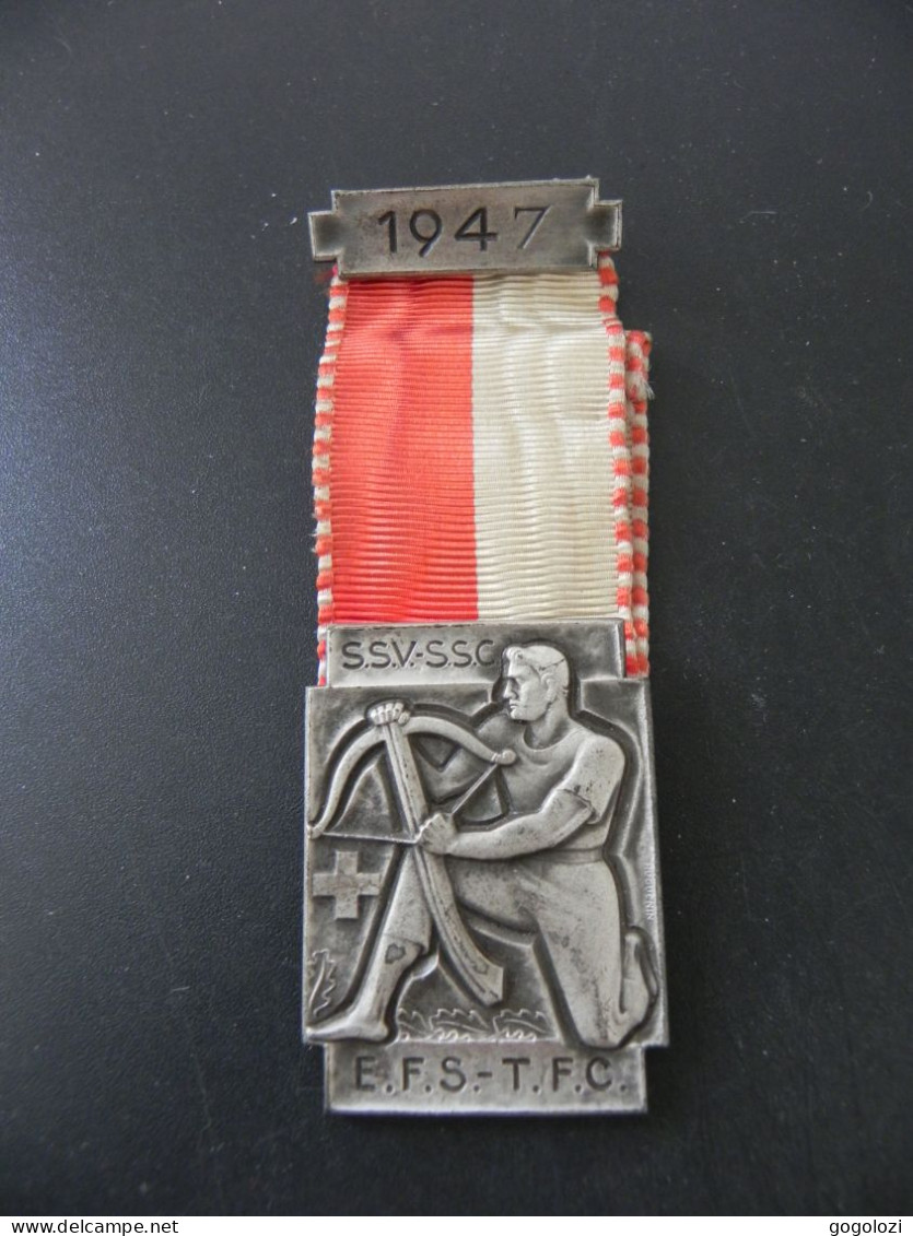 Schützen Medaille Shooting Medal - Schweiz Suisse Switzerland SSV SSC 1947 - Andere & Zonder Classificatie