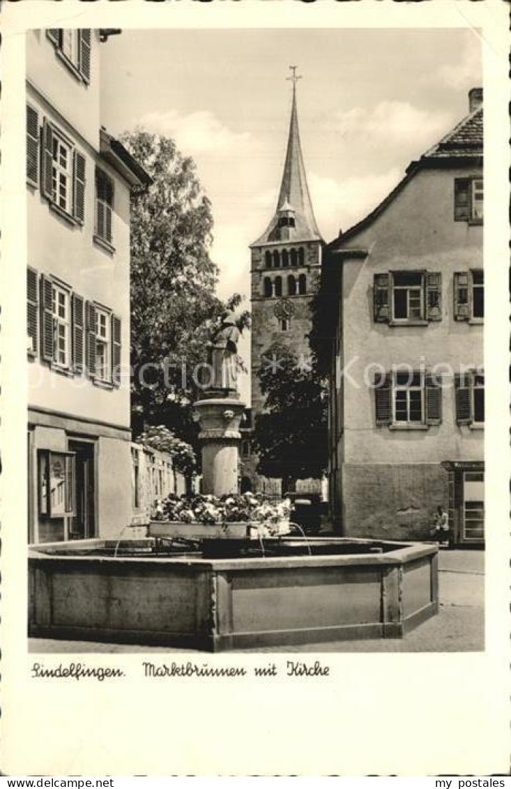 72498647 Sindelfingen Marktbrunnen Mit Kirche Sindelfingen - Sindelfingen