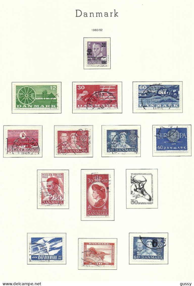 DANEMARK Ca.1960-62: Lot De Neuf** Et Obl. - Usati