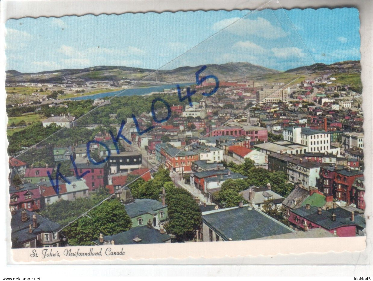 Canada - NEWFOUNDLAND ST JHON'S A Bird's-eye View Of The Downtown Area, St. John's - CPSM Tooton's  Ltd N° 81497-C - St. John's