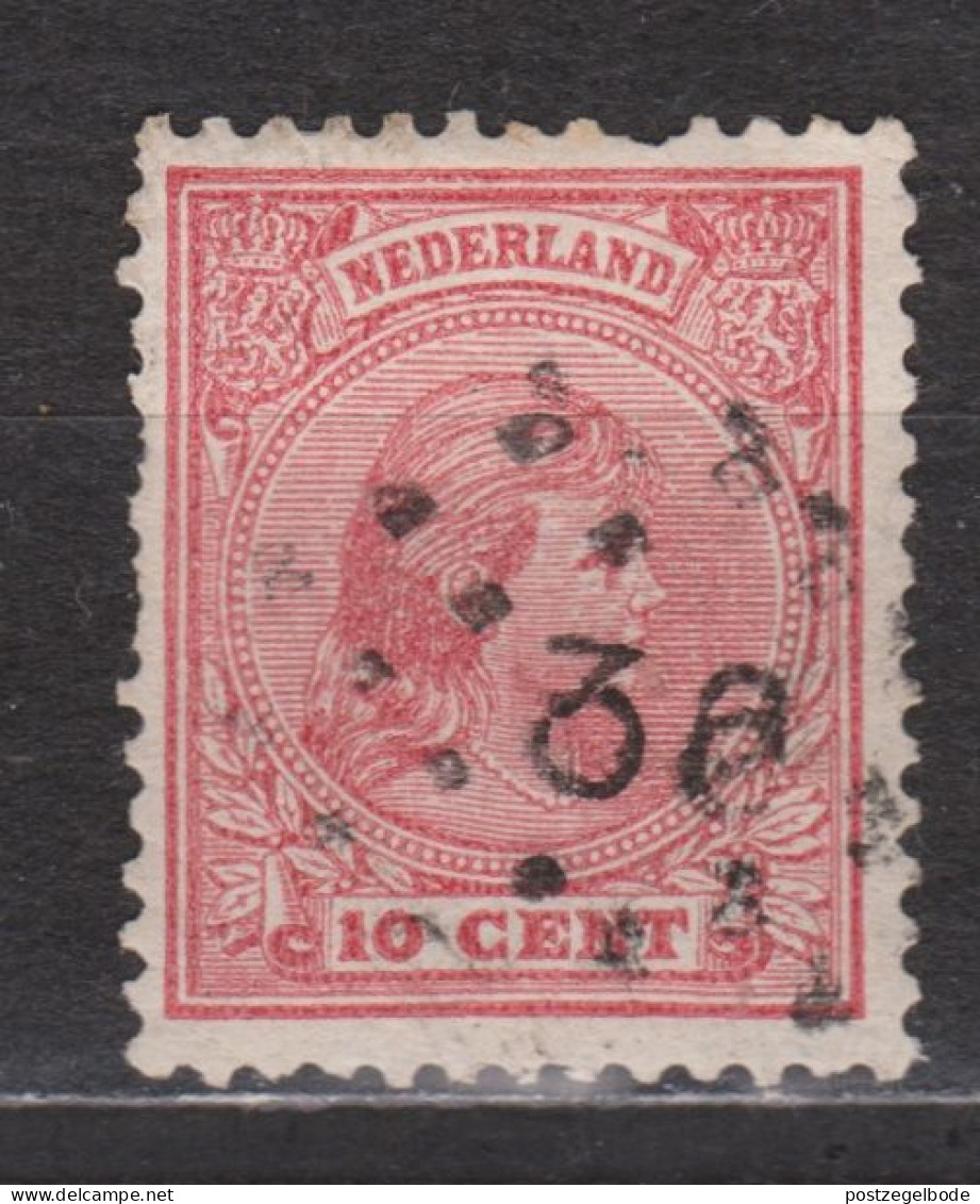 NVPH Nederland Netherlands Pays Bas Niederlande Holanda 37 CANCEL ENSCHEDE Puntstempel 36 ; Wilhelmina 1891 - Used Stamps