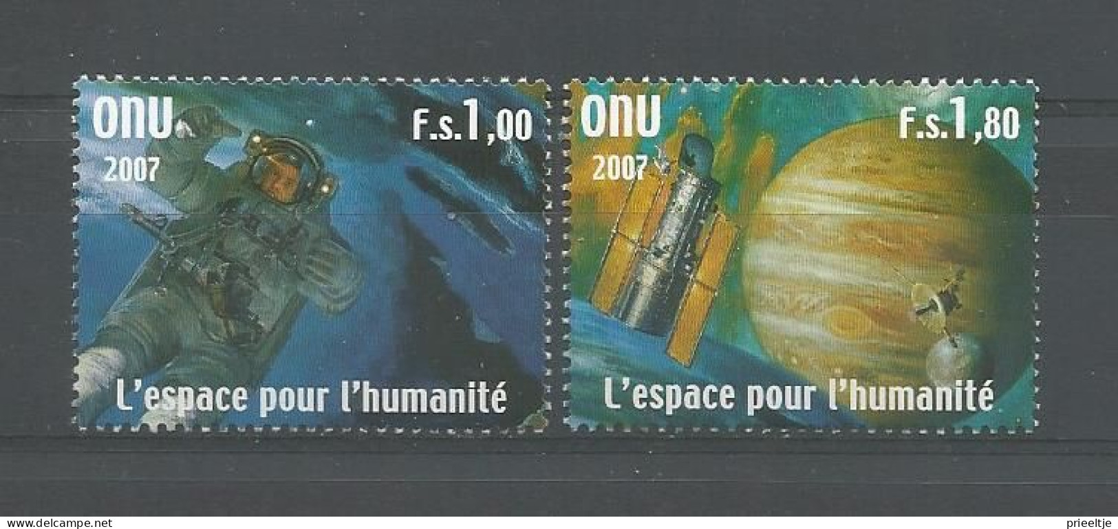 United Nations G. 2007 Space Y.T. 595/596  ** - Unused Stamps