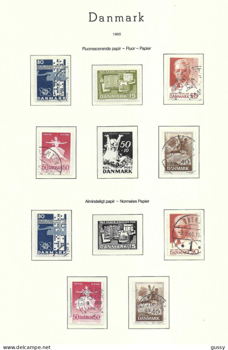 DANEMARK Ca.1965: Lot D' Obl. - Usati