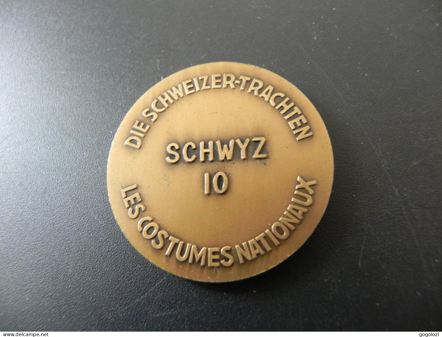 Medaille Medal - Schweiz Suisse Switzerland - Schweizer Trachten Schwyz - Andere & Zonder Classificatie