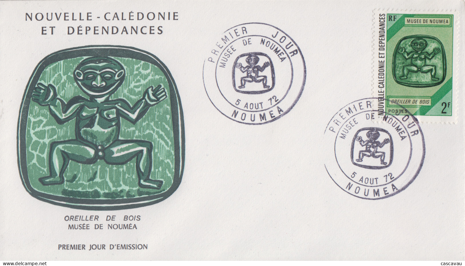 Enveloppe FDC  1er Jour   NOUVELLE CALEDONIE    Musée  De  NOUMEA    1972 - FDC