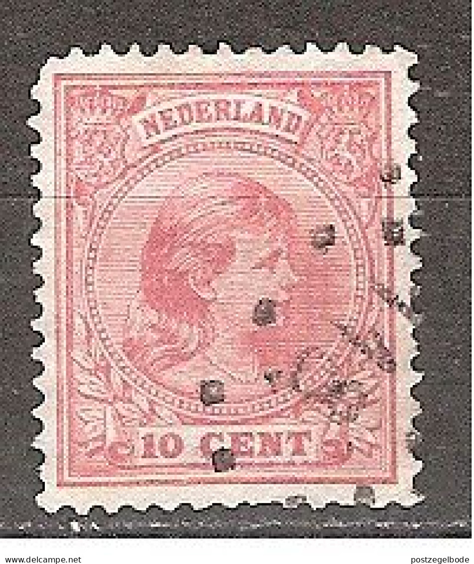 NVPH Nederland Netherlands Pays Bas Niederlande Holanda 37 CANCEL VENLO Puntstempel 113 ; Wilhelmina 1891 - Oblitérés