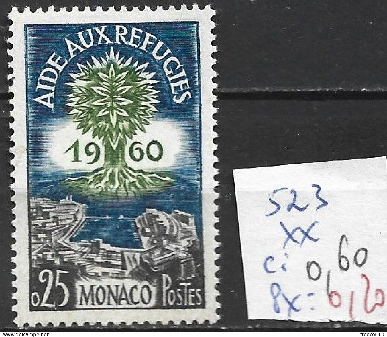 MONACO 523 ** Côte 0.60 € - Réfugiés