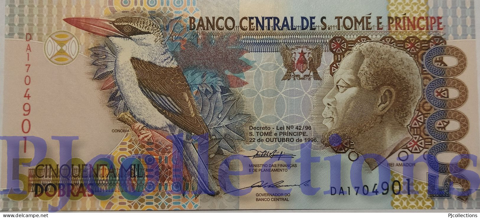 SAINT THOMAS & PRINCE 50000 DOBRAS 1996 PICK 68b UNC - San Tomé Y Príncipe