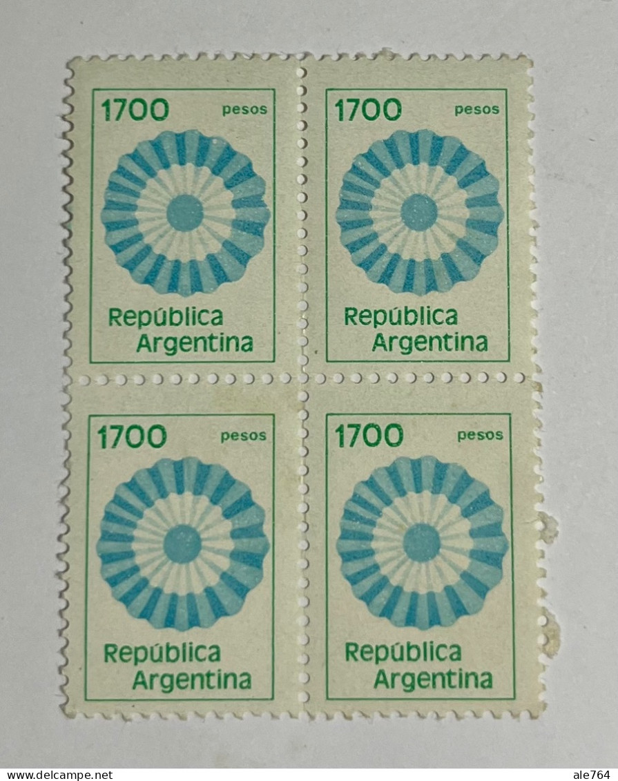 Argentina 1978/82 Escarapela $ 1700, En Cuadro, GJ 1874, S 1218, MNH. - Unused Stamps