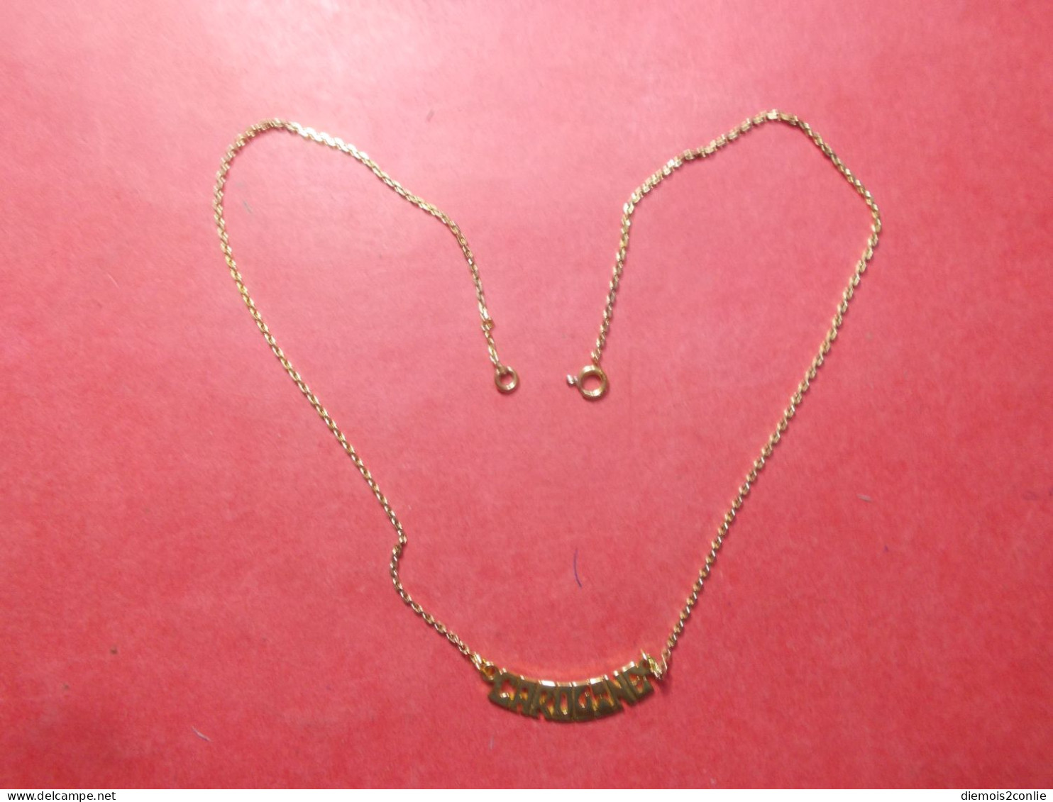 Collier Plaqué Or CAROLINE Neuf Mailles Fines - 3,98 Grammes - 40 Cm (B48) - Necklaces/Chains