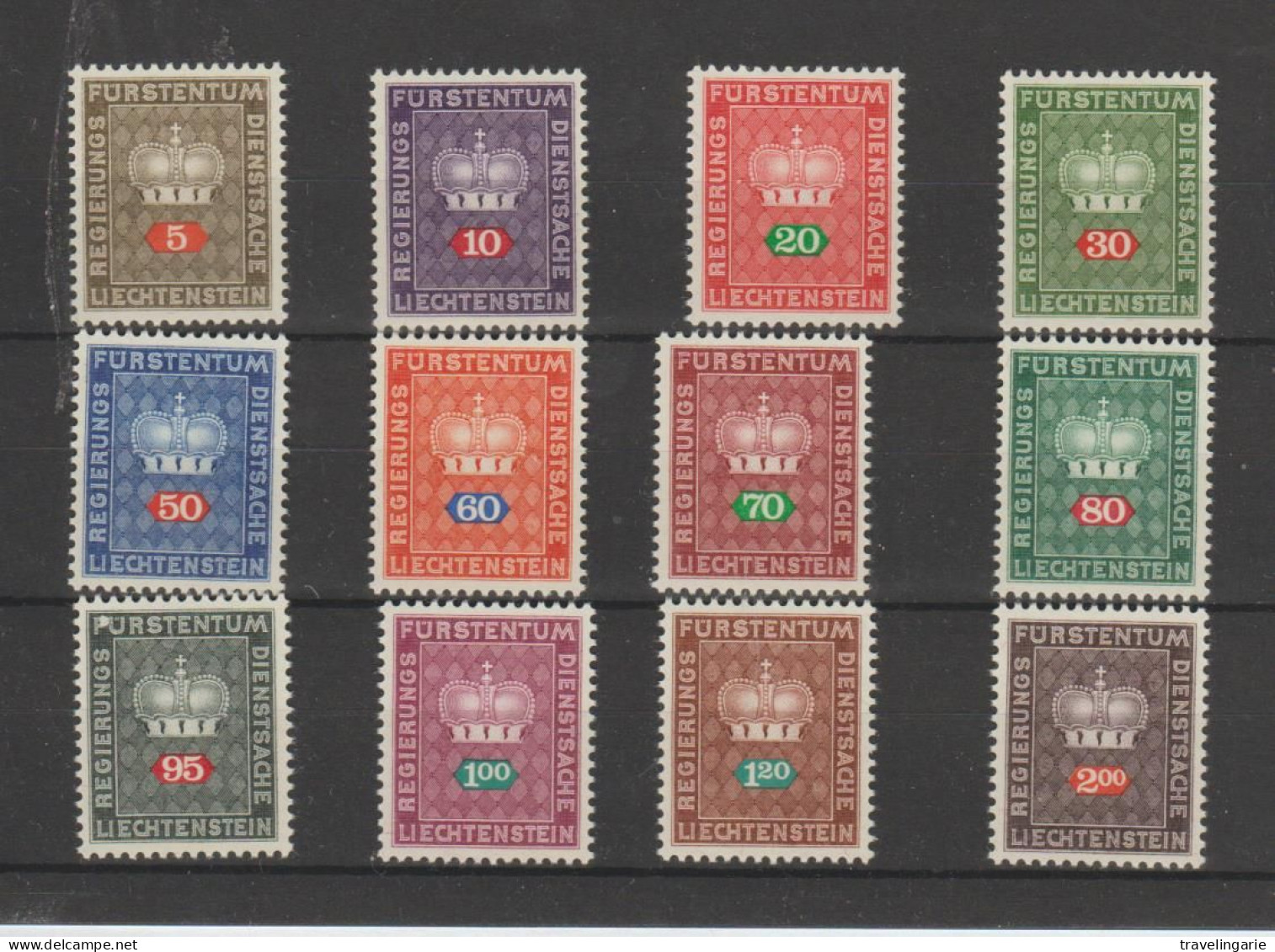 Liechtenstein 1968-69  Official Complete Set   ** MNH - Service