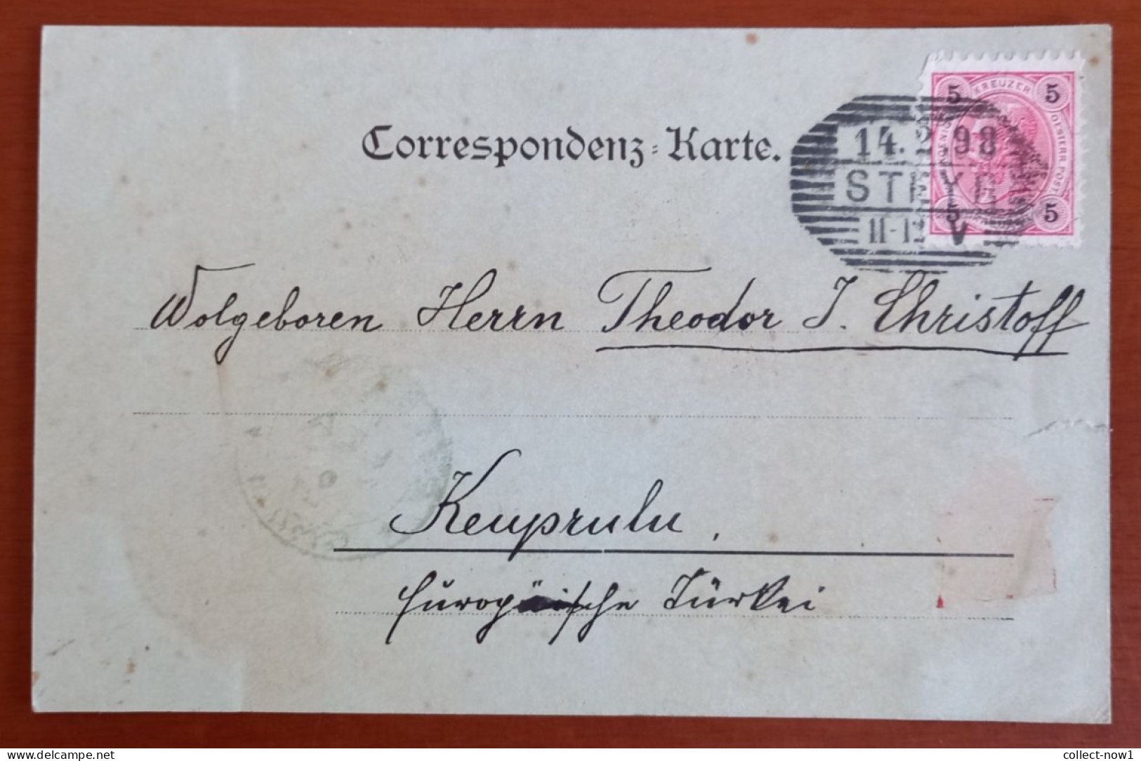#3   AUSTRIA  GRUSS AUS STEYR  - 1898 Sent To Keuprulu - Ottoman Turkey - Steyr