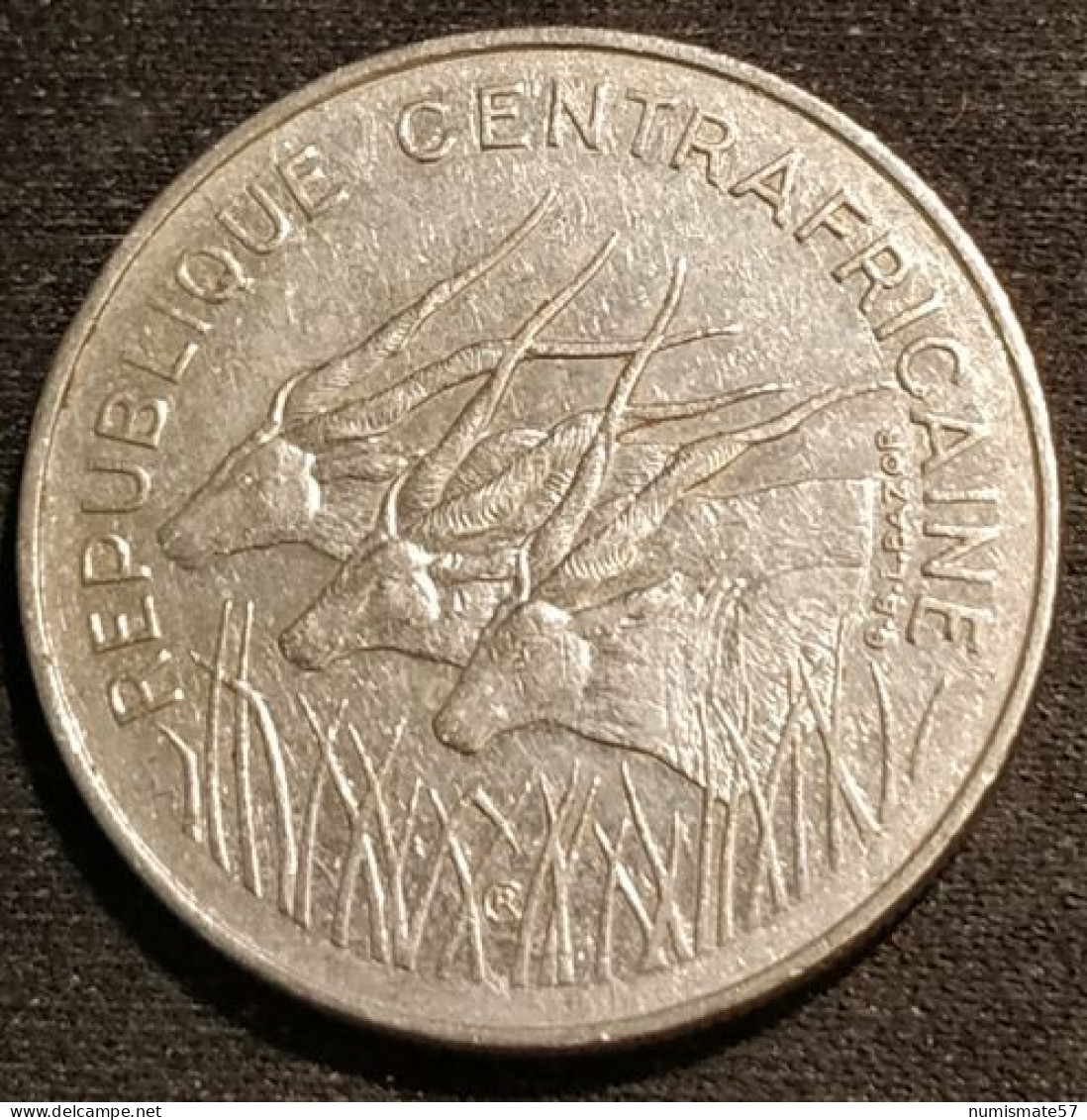 Pas Courant - REPUBLIQUE CENTRAFRICAINE ( Centrafrique - RCA ) - 100 FRANCS 1975 - Type 2 - KM 7 - Centraal-Afrikaanse Republiek