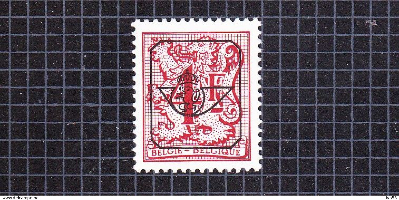 1980 Nr PRE809P4 ** Postfris,Heraldieke Leeuw.4fr. - Typos 1967-85 (Löwe Und Banderole)