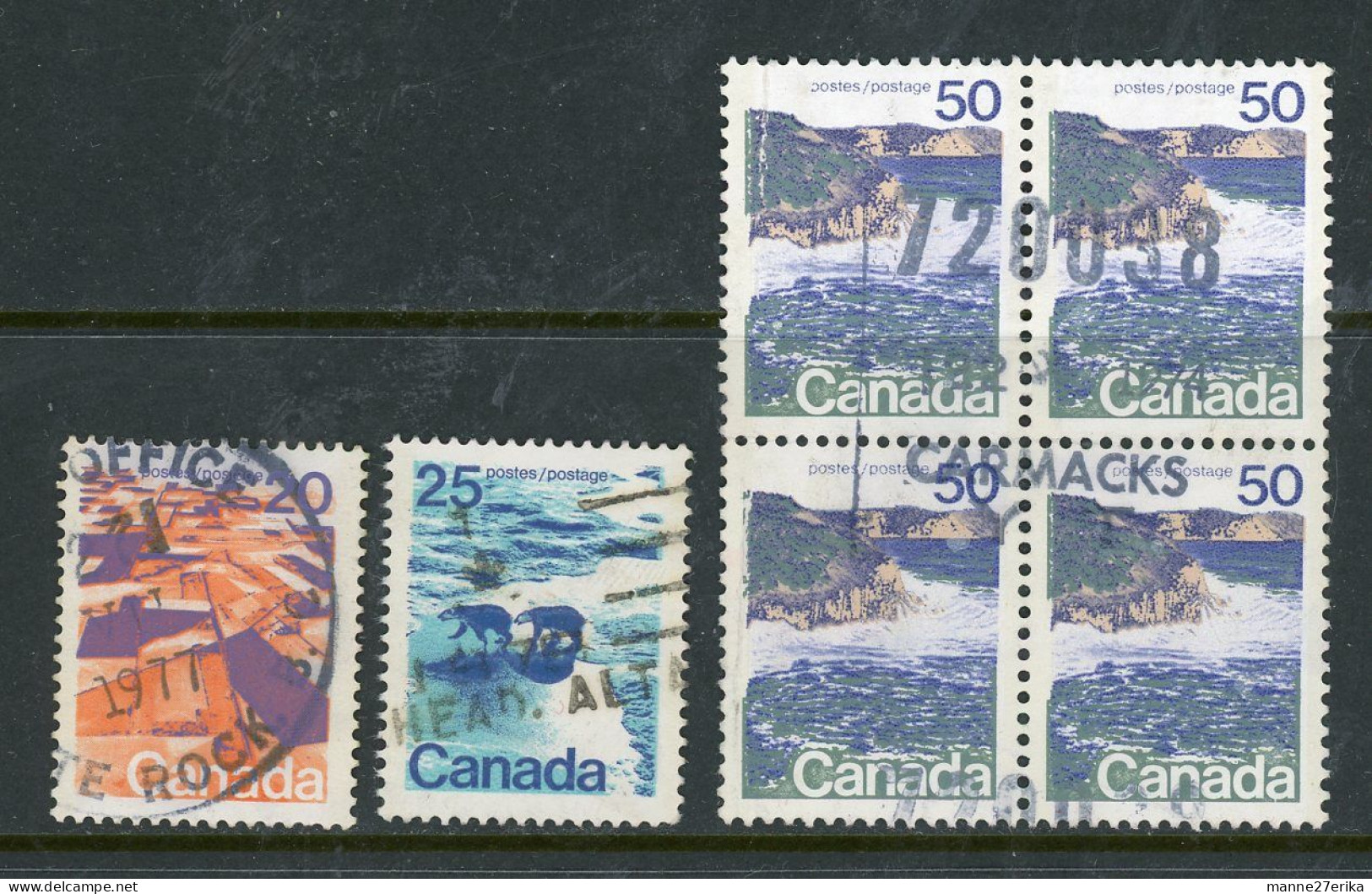 Canada USED 1972-77 Landscape Definitives - Usati