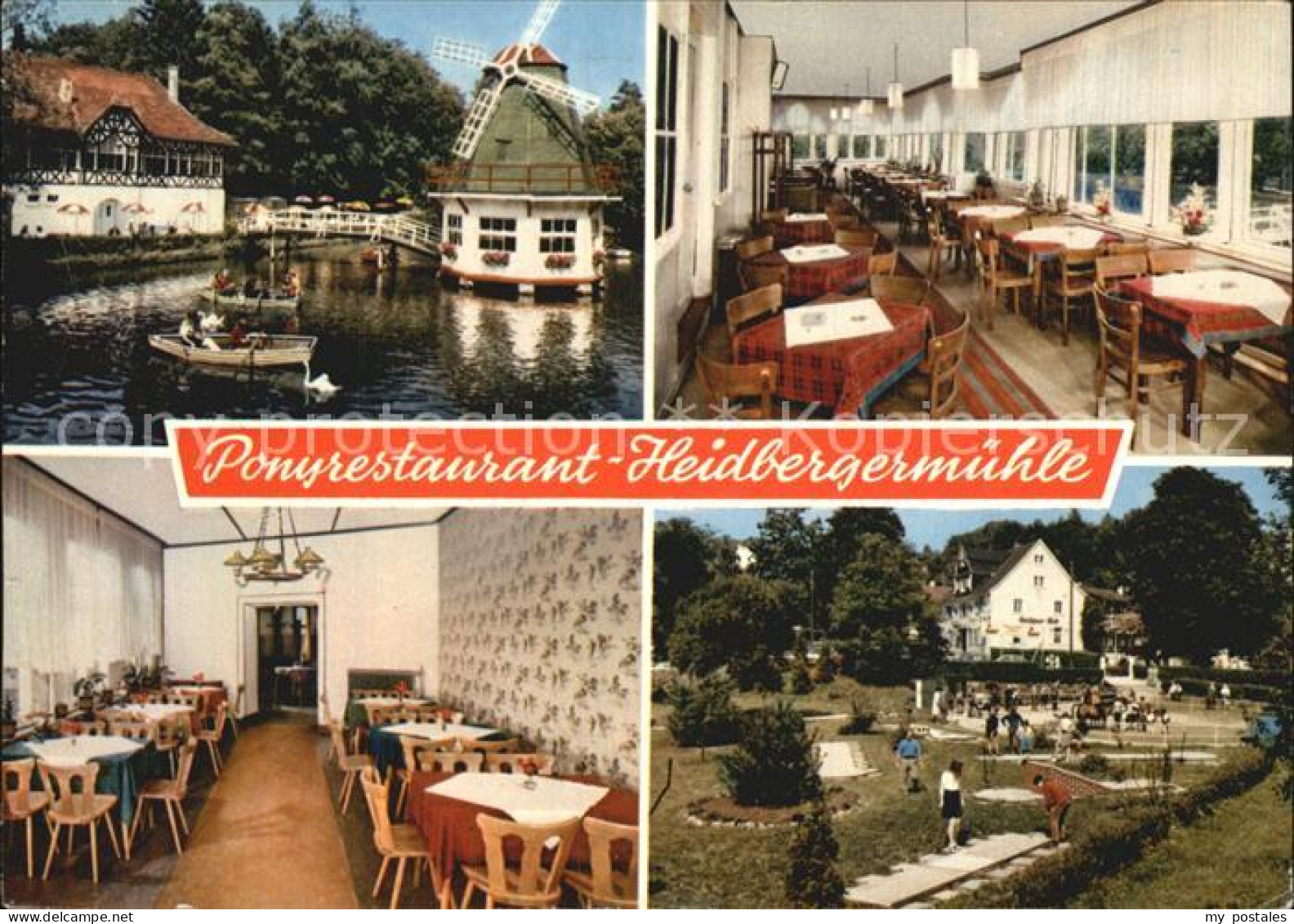 72495899 Haan Rheinland Ponyrestaurant Heidbergermuehle Gastraum Muehle Minigolf - Haan