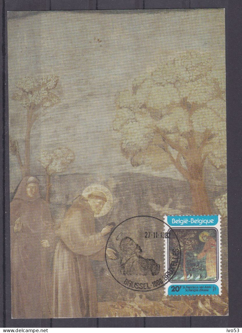 1982 MK 2070 Sint Franciscus Van Assisi. - Cartes Souvenir – Emissions Communes [HK]