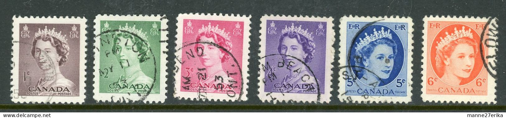 Canada USED 1954 "Wilding Portrait" - Used Stamps