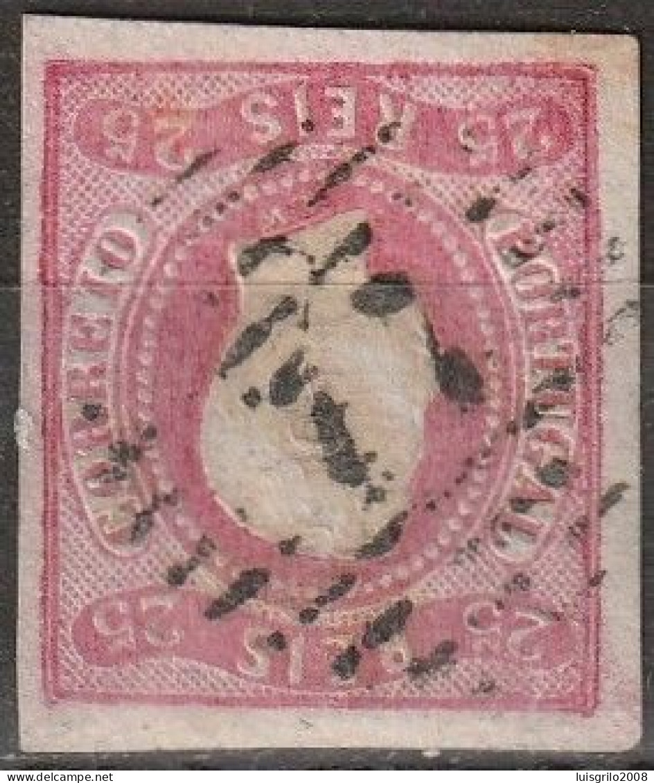 Marcofilia, Carimbos Numéricos Barras - 77 COIMBRA -|- Grau De Raridade * - 1853 - 1ª Reforma - Postmark Collection