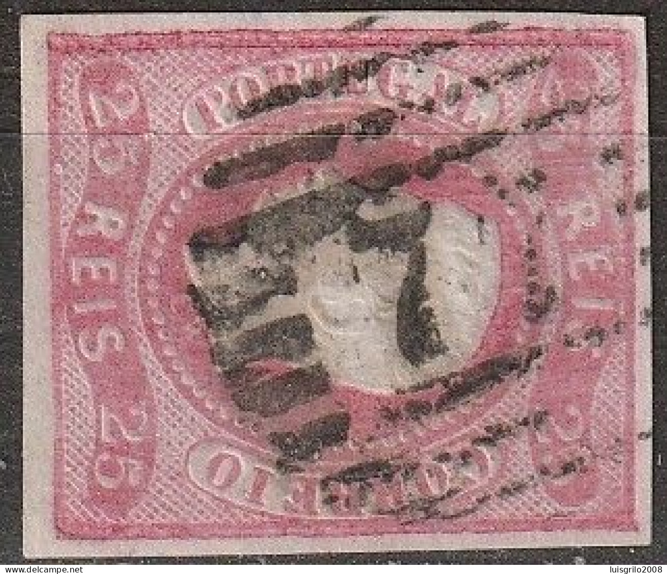 Marcofilia, Carimbos Numéricos Barras - 77 COIMBRA -|- Grau De Raridade * - 1853 - 1ª Reforma - Storia Postale