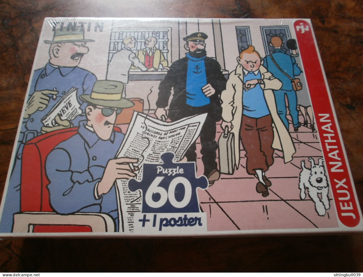 TINTIN. Hôtel CORNAVIN. RARE Puzzle 60 Pièces + 1Poster. Hergé 1994 Jeux NATHAN. Scellé éditeur - Puzzles