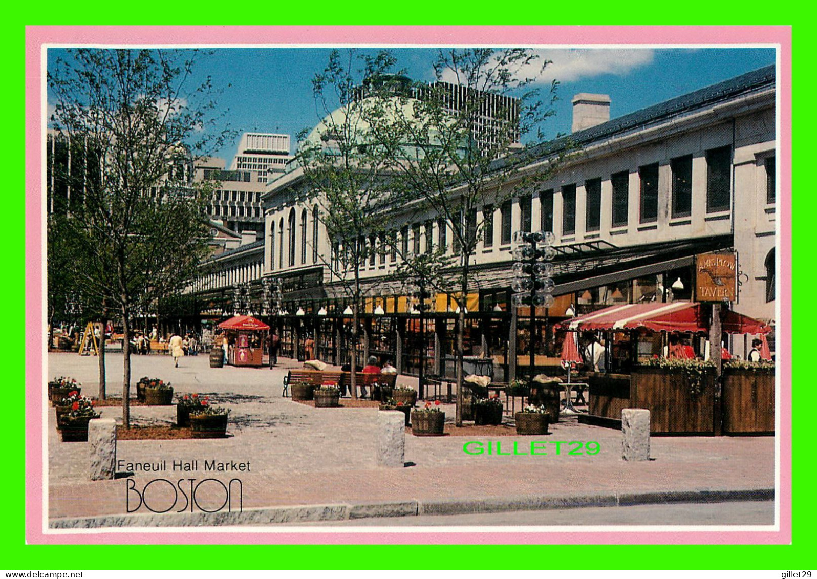 BOSTON, MA - FANEUIL HALL MARKETPLACE - PHOTO BY ALAN KLEIN - PUB. BY KLEIN POST CARD SERVICE - - Boston