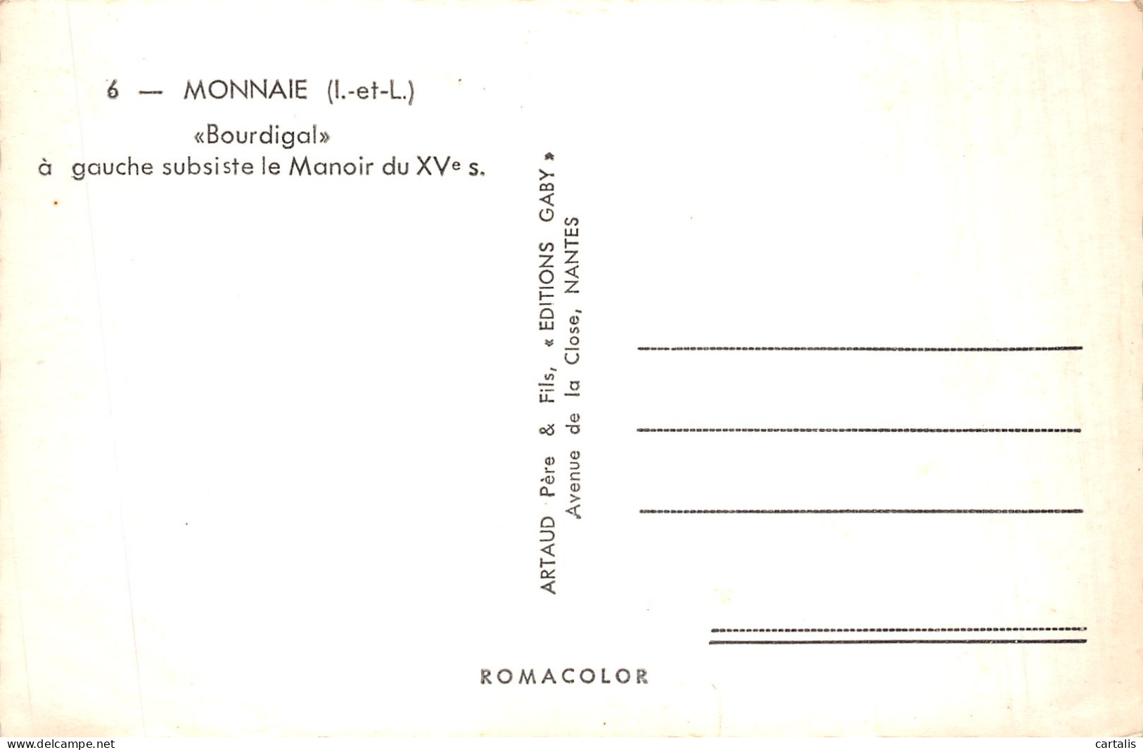 37-MONNAIE-N°4477-A/0195 - Monnaie