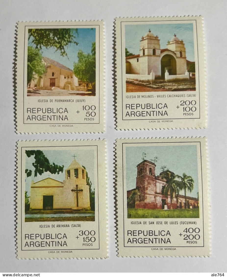 Argentina 1979 Iglesias Norteñas, GJ1892/5, S B84/7, Complete Sets, MNH. - Ongebruikt