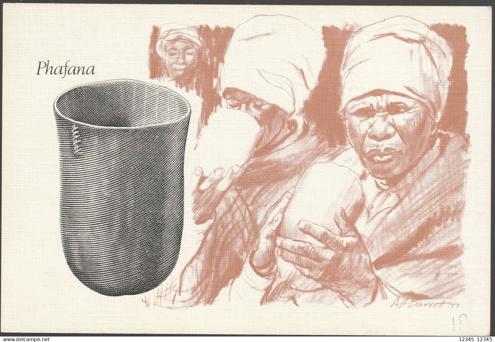 Bophutswana 1985, Postcard Unused, Ceramics - Bophuthatswana