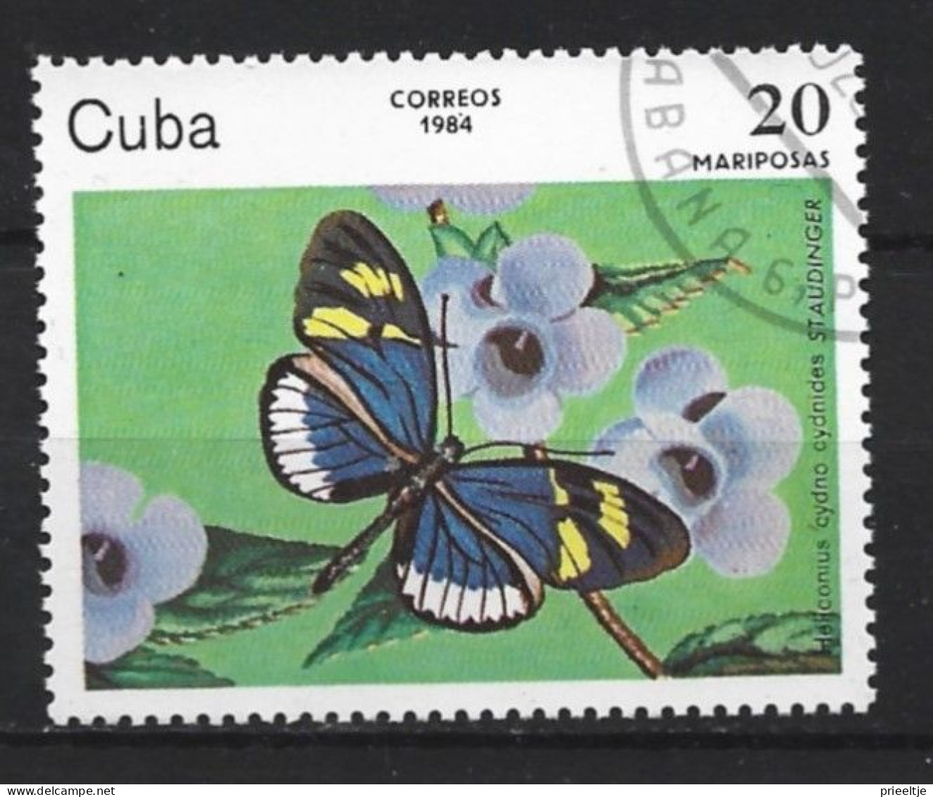 Cuba 1984 Butterfly Y.T. 2519 (0) - Usados