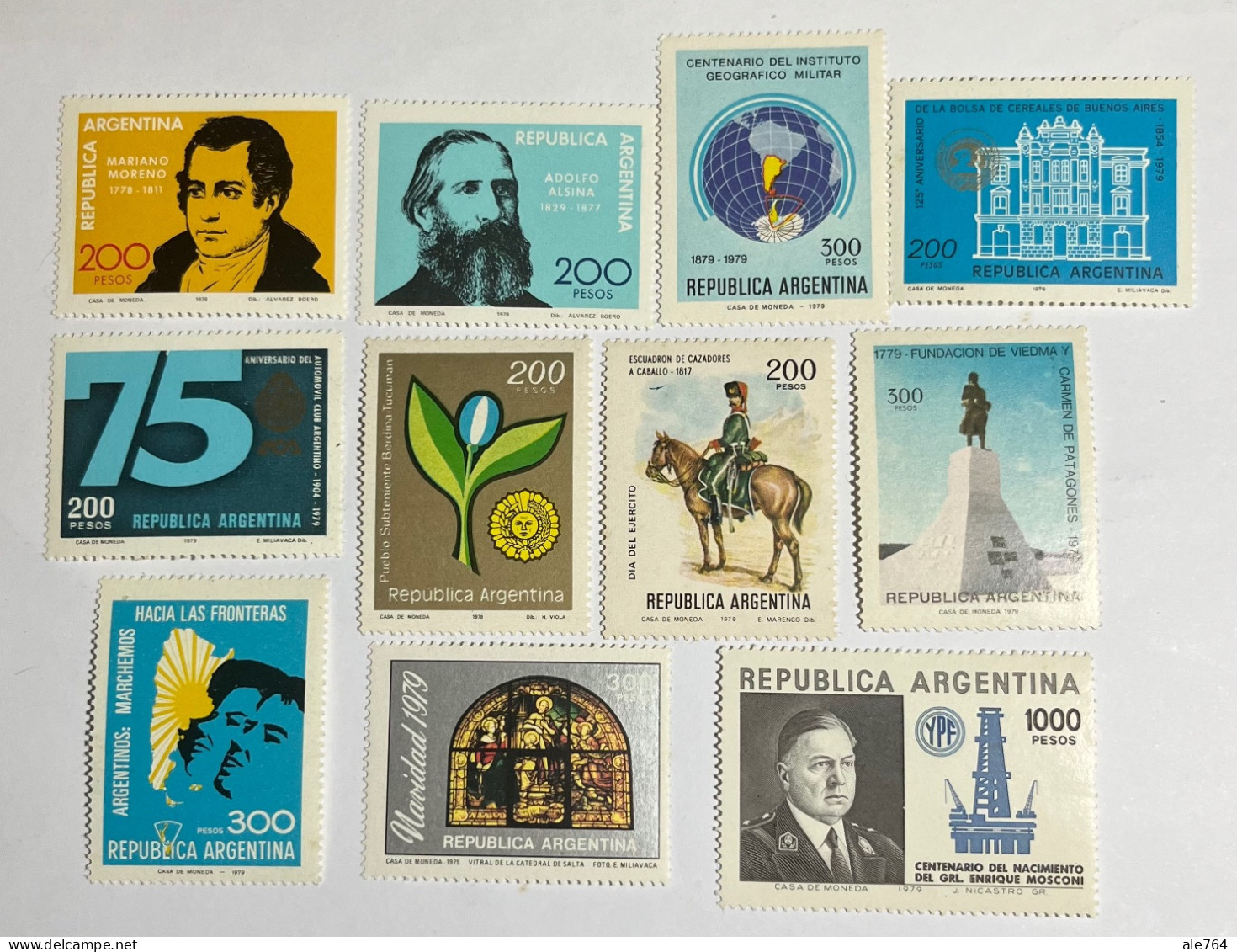 Argentina 1979, 11 Stamps MNH. - Ungebraucht