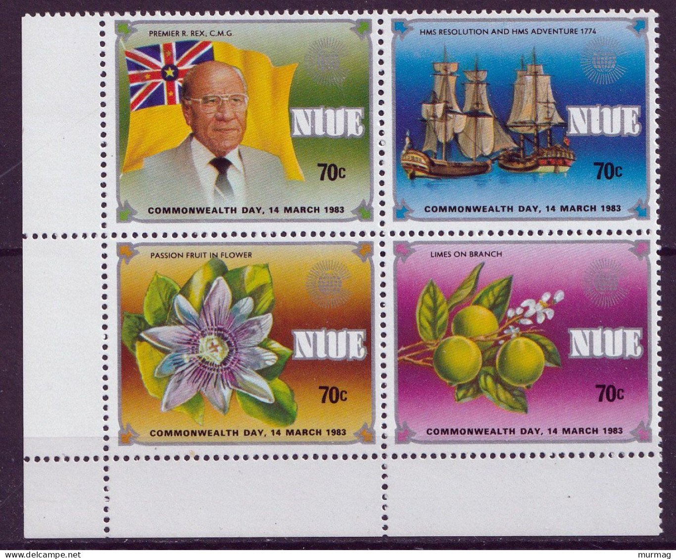 NIUE - Commonwealth Day, Fruits Bateau - 1983 - MNH - Niue