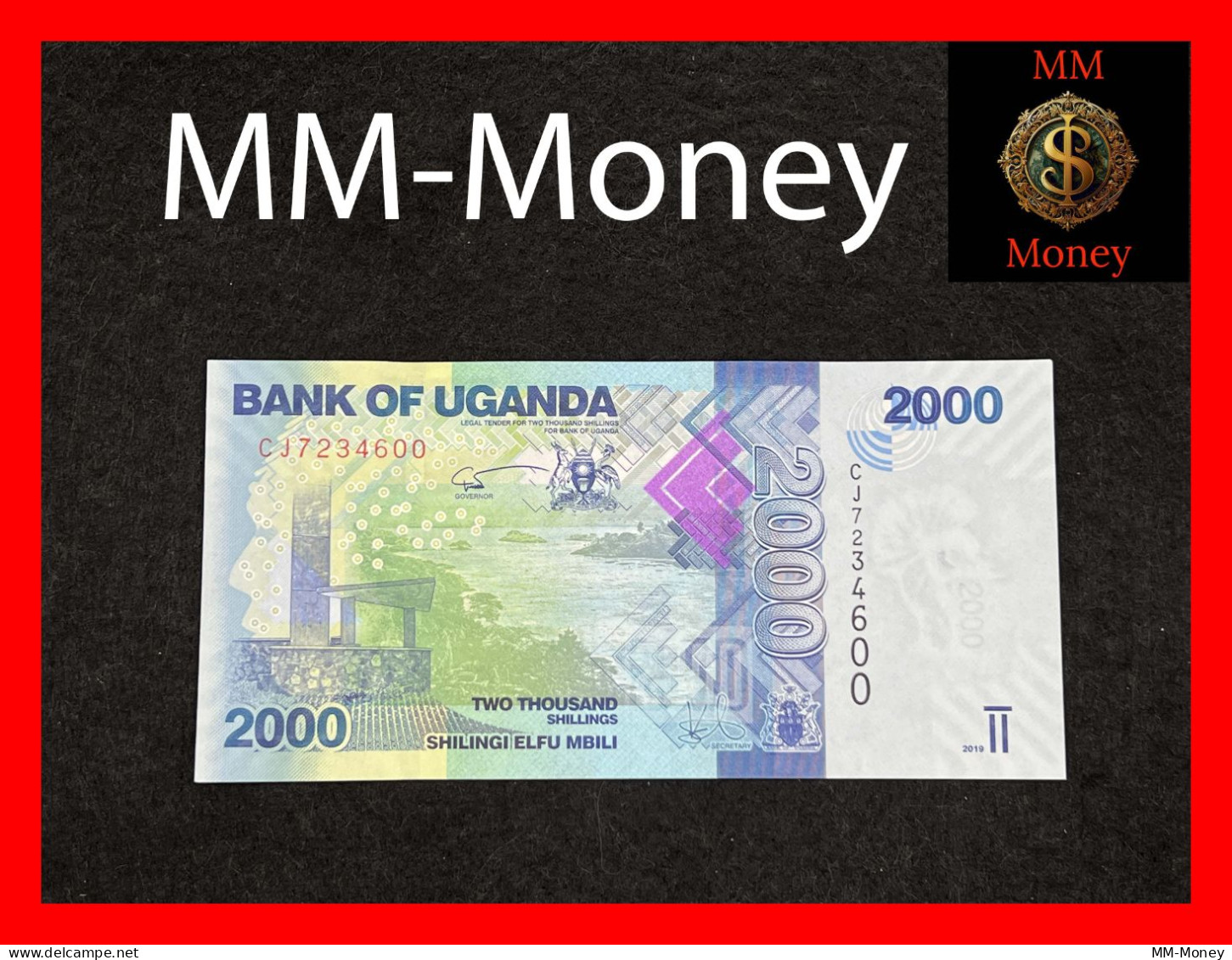 UGANDA 2.000  2000 Shillings  2019   P.  50    UNC - Oeganda