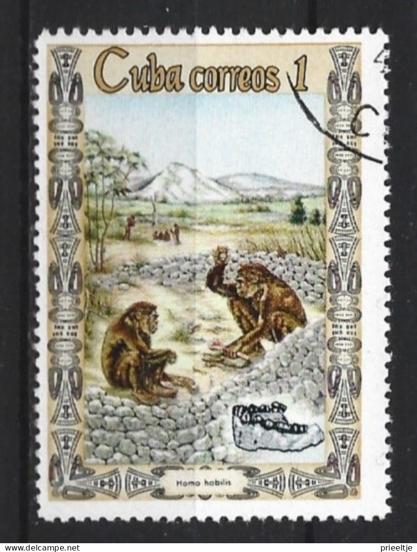 Cuba 1967  Origins Of Man Y.T. 1094 (0) - Oblitérés