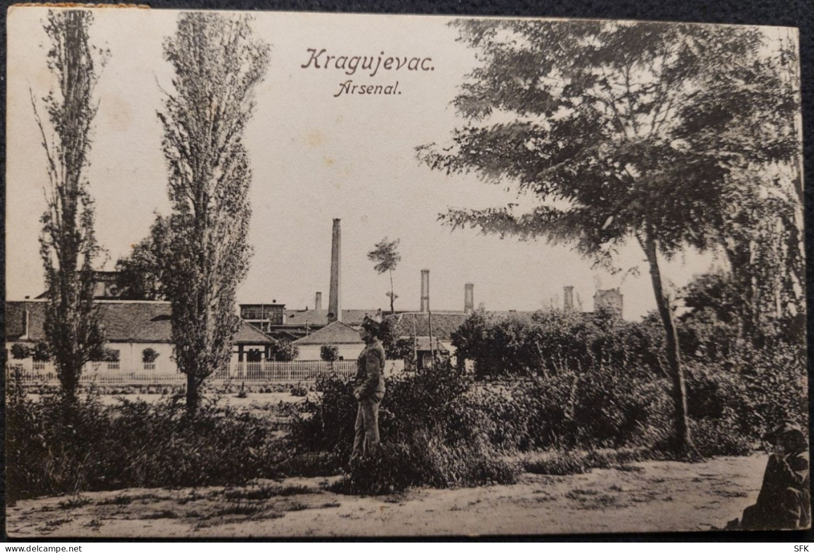 KRAGUJEVAC MILITARY FACTORY AND ARSENAL WITH Austrian SOLDIER From Occupation Time I- VF 189 - Serbie