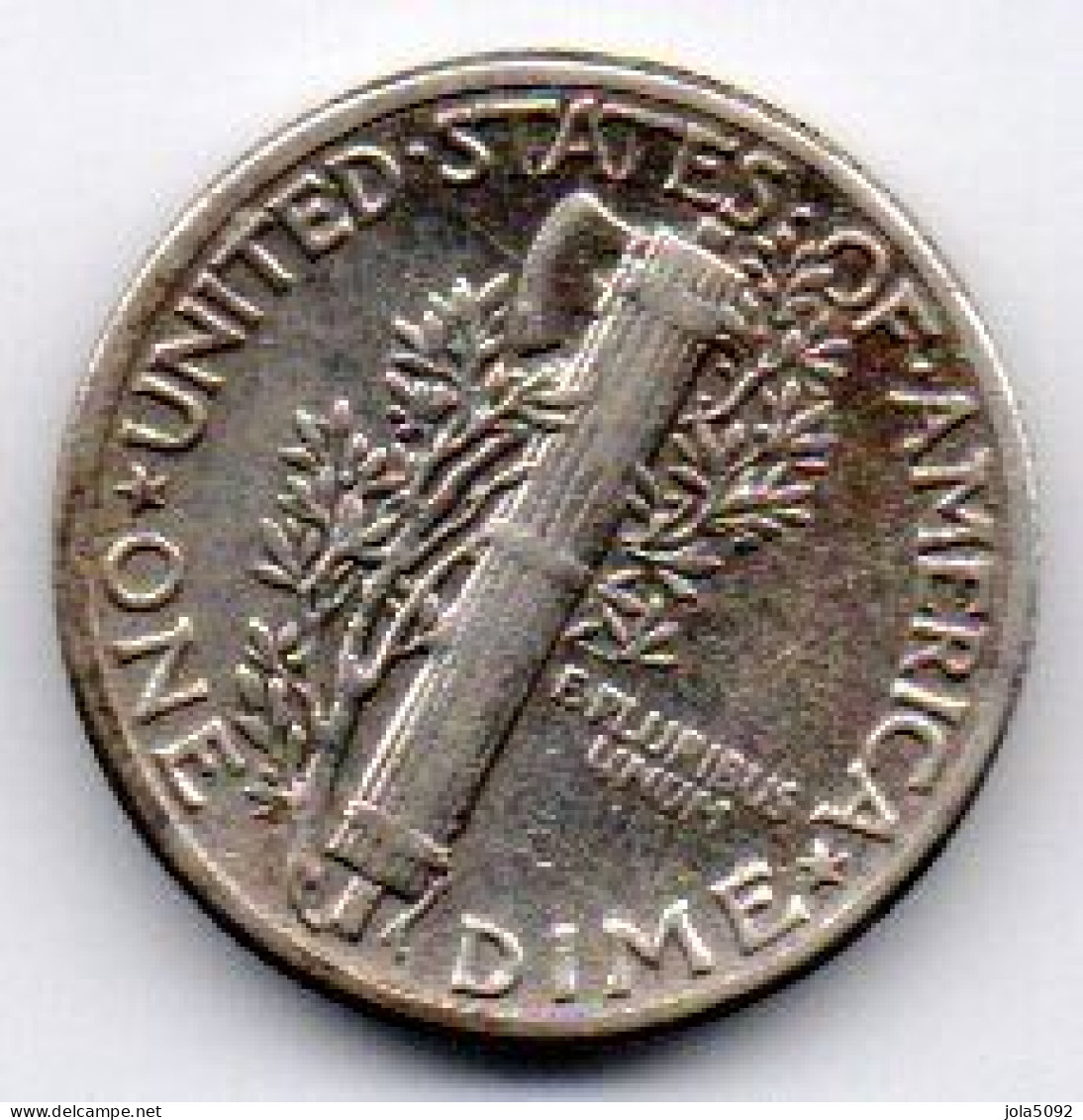 ETATS UNIS. ONE DIME 1944 S SAN FRANCISCO. MERCURY. ARGENT - 1916-1945: Mercury (Mercure)