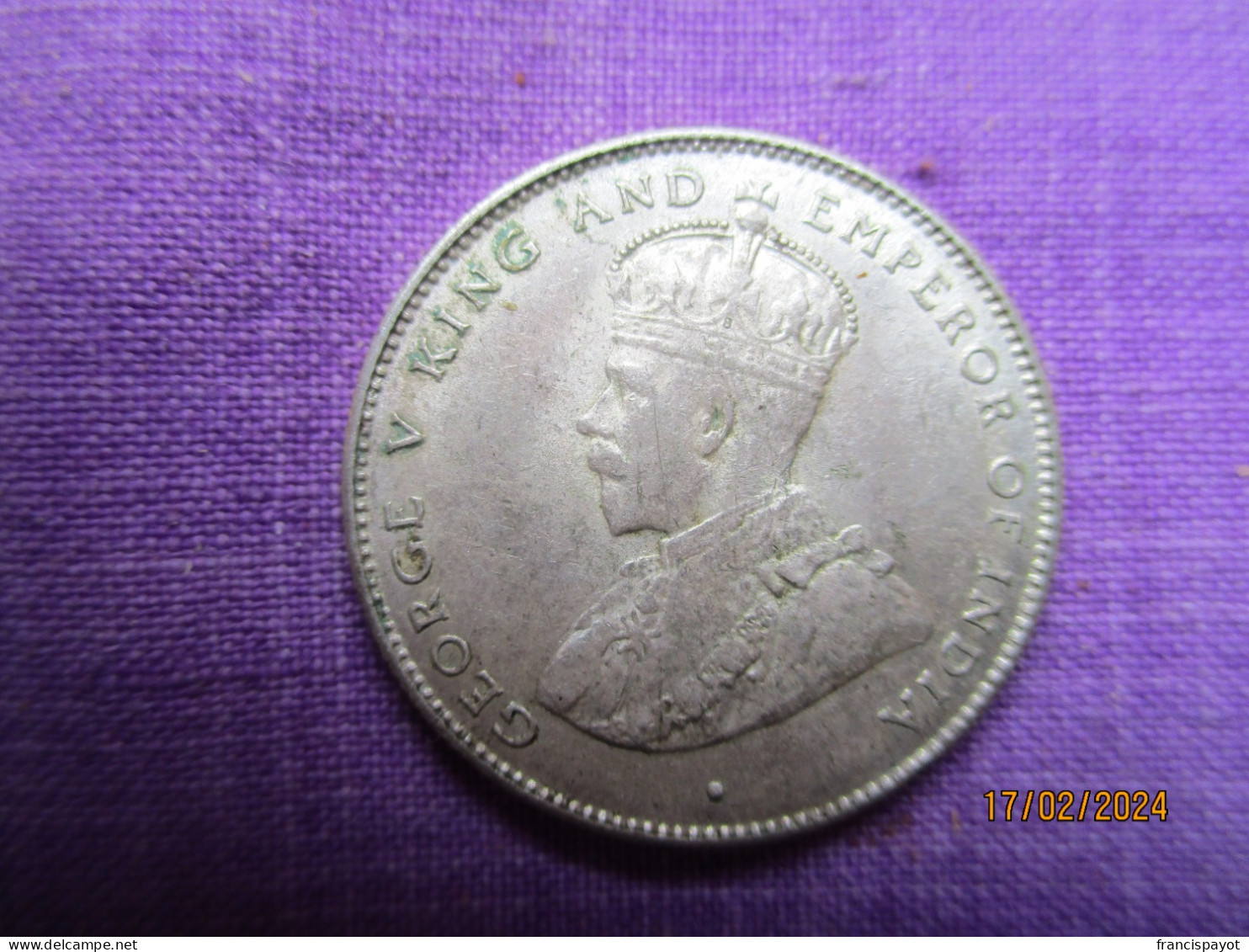 Ceylon: 50 Cents 1920 - Sri Lanka