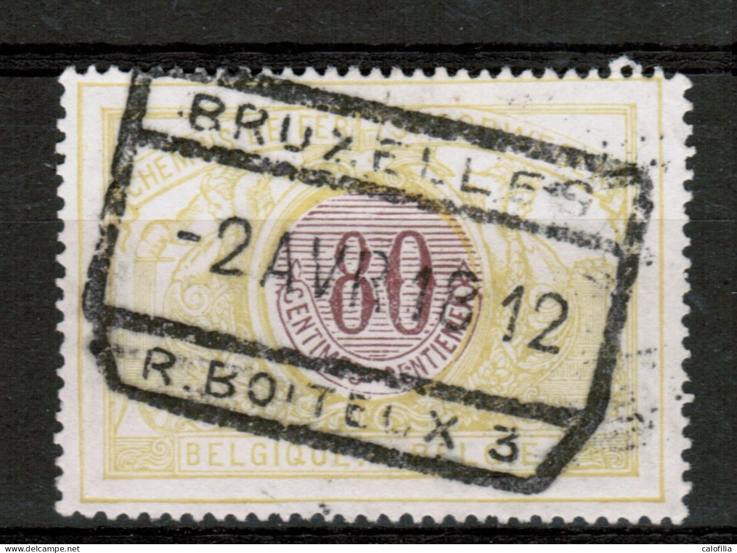 Chemins De Fer TR 39, Obliteration Centrale,BRUXELLES R. BOITEUX 3 - Afgestempeld