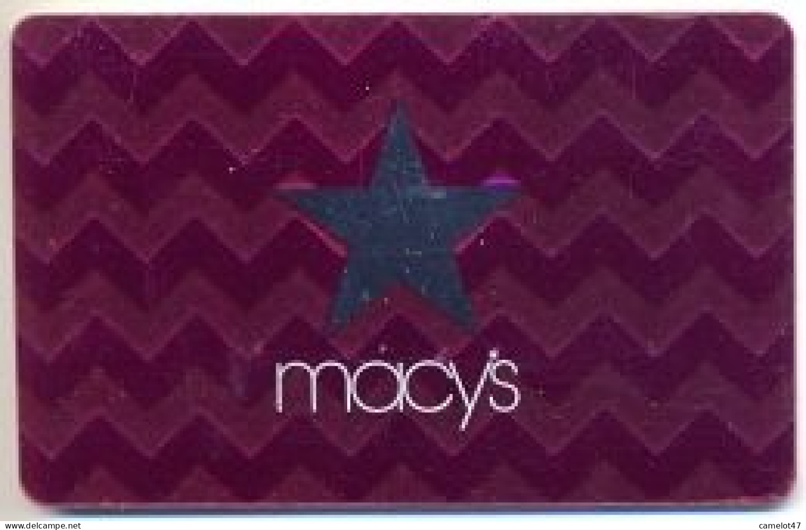 Macy's, U.S.A., Carte Cadeau Pour Collection, Sans Valeur # Macys-120 - Gift And Loyalty Cards