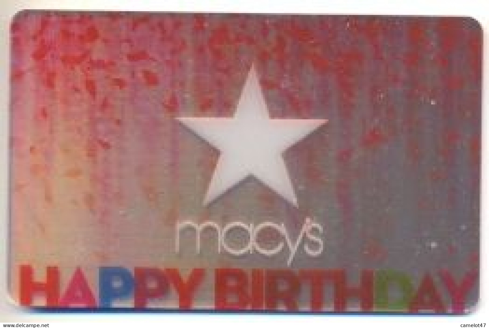 Macy's, U.S.A., Carte Cadeau Pour Collection, Sans Valeur # Macys-122 - Gift And Loyalty Cards