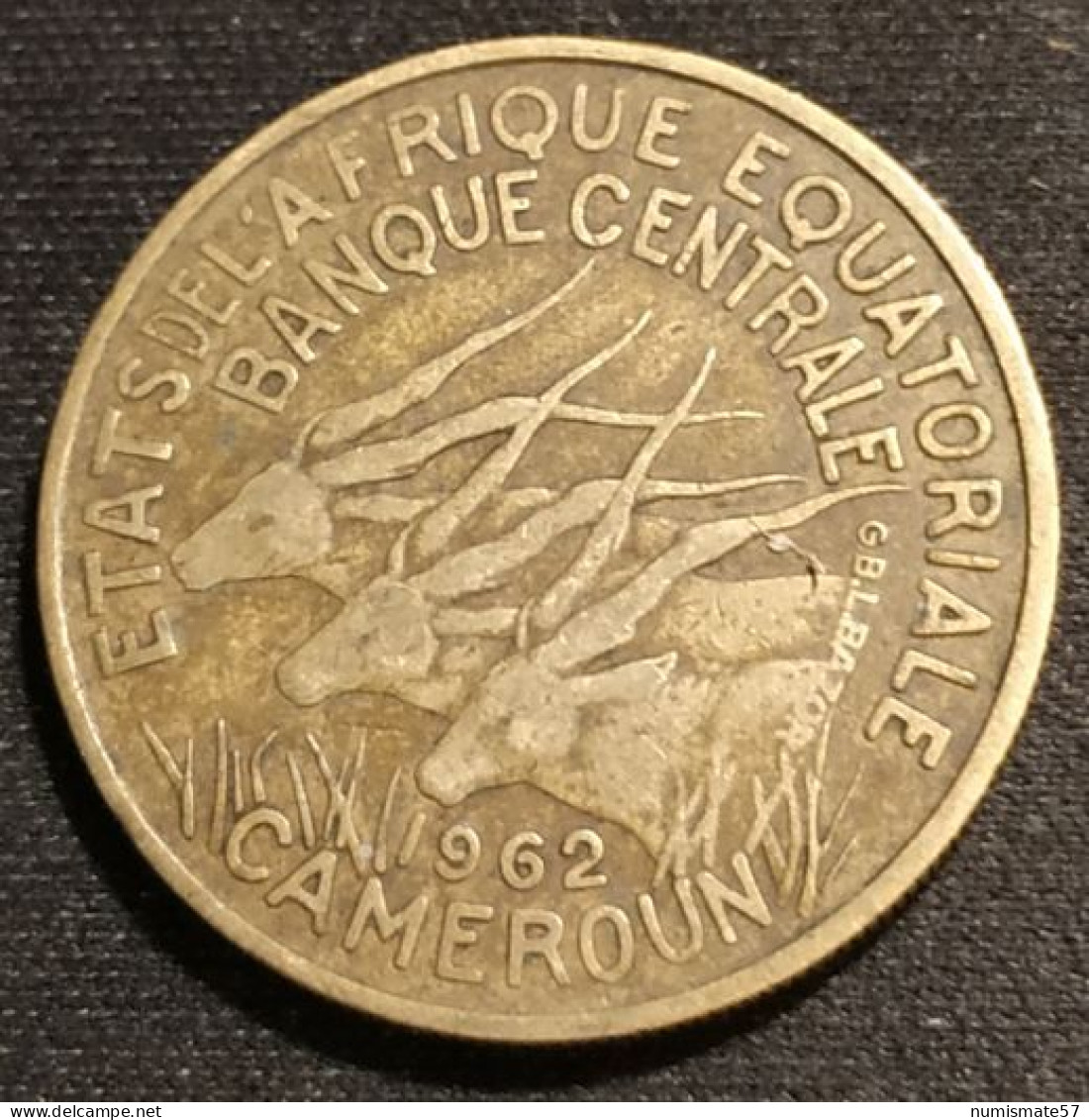 Pas Courant - CAMEROUN - 25 FRANCS 1962 - KM 4 - ( ETATS DE L'AFRIQUE EQUATORIALE ) - Kameroen