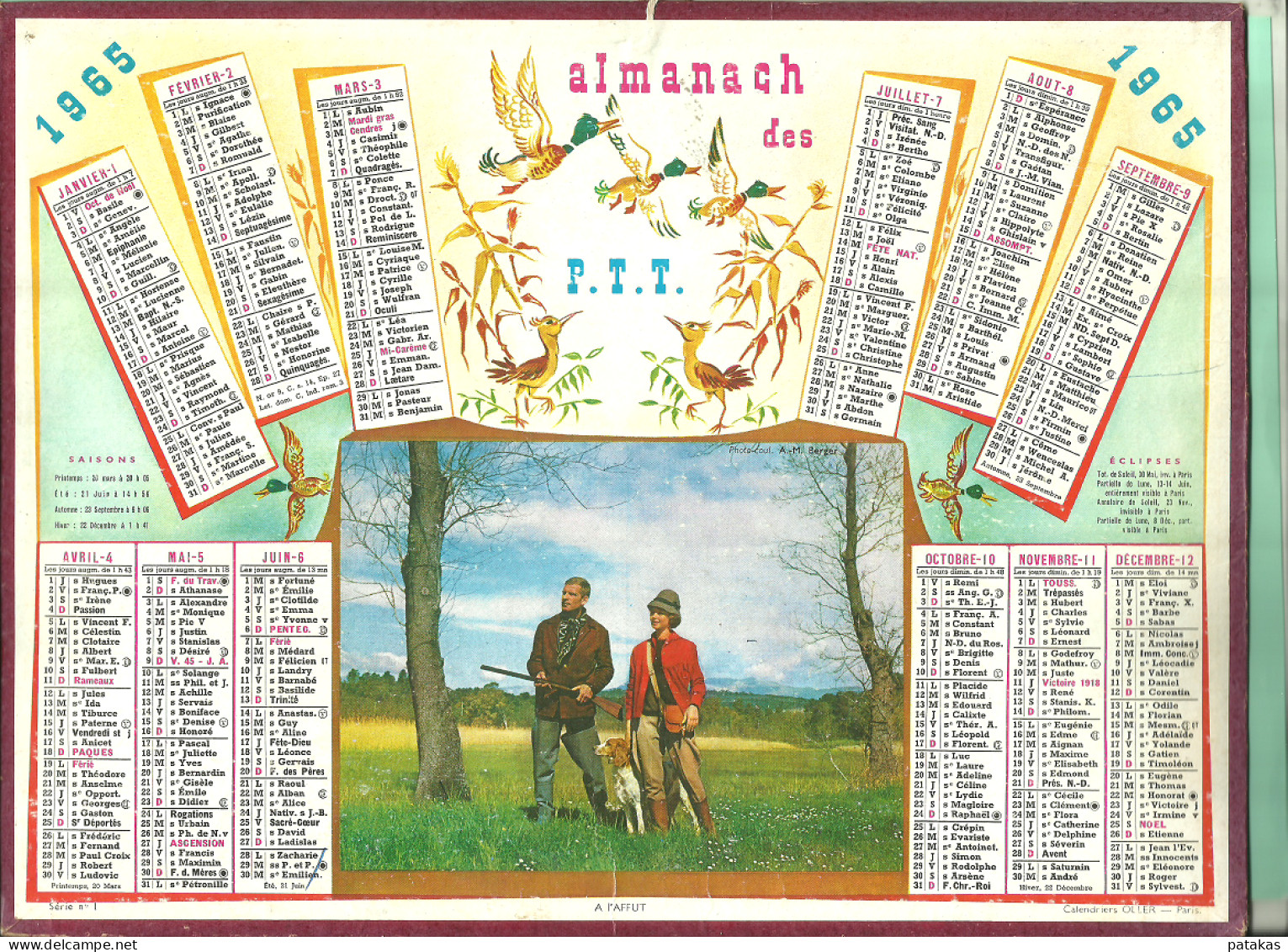 Almanach De La Poste 1965 - Big : 1961-70