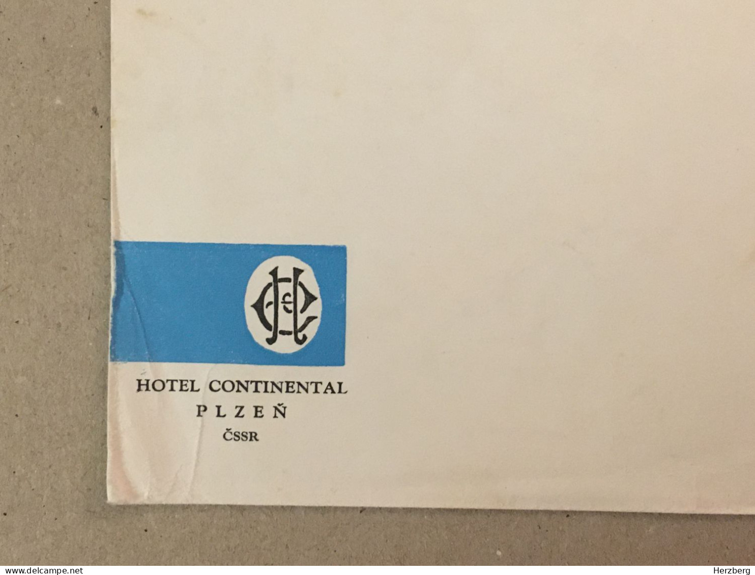 Cover Envelope - Plzen CSSR Hotel Continental - Hotels, Restaurants & Cafés