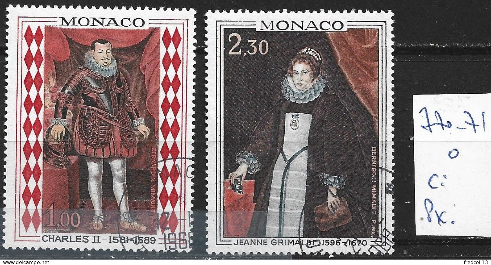 MONACO 770-71 Oblitérés Côte 2.70 € - Used Stamps