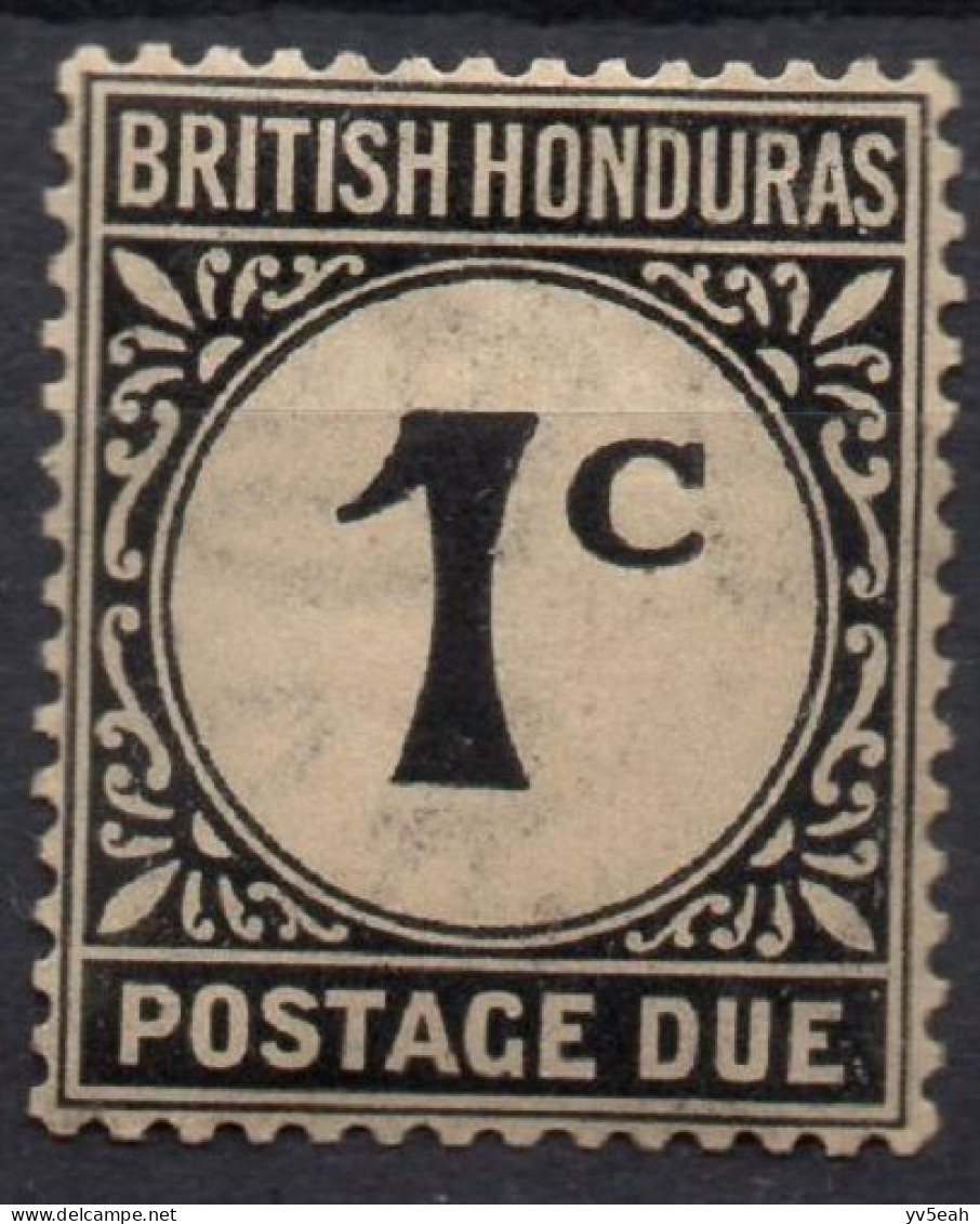 BRITISH HONDURAS/1923-64/MNH/SC#J1/ POSTAJE DUE / 1c BLACK - Britisch-Honduras (...-1970)
