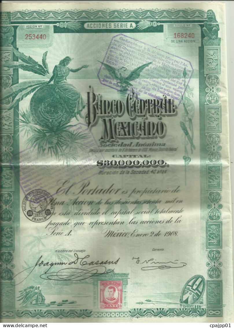 Banque Mexico Capital 30000000 - Banque & Assurance