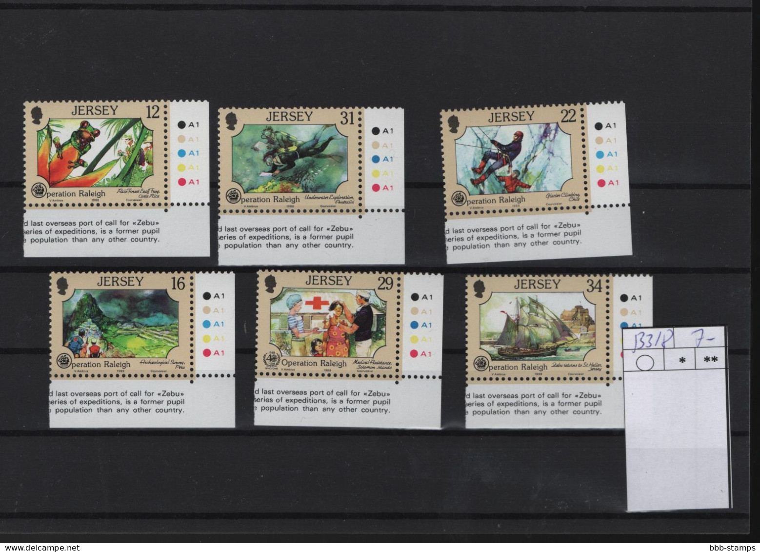 Jersey Michel Cat.No. Mnh/**  533/538 - Jersey